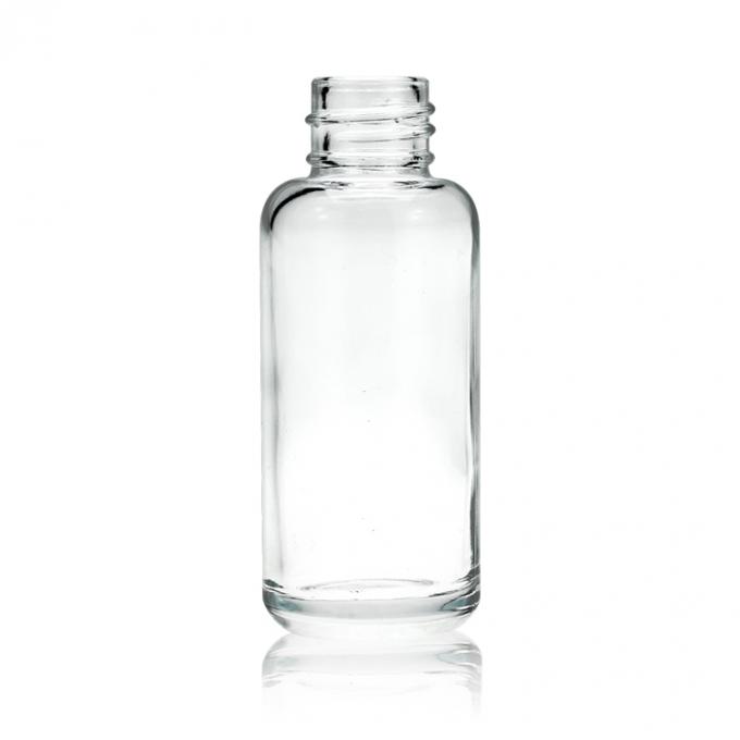 bouteille liquide cosmétique de base en verre de rond de 30 ml, conteneur en verre parfait pour des femmes